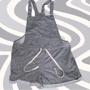 Kori Gray Striped Knit Overalls